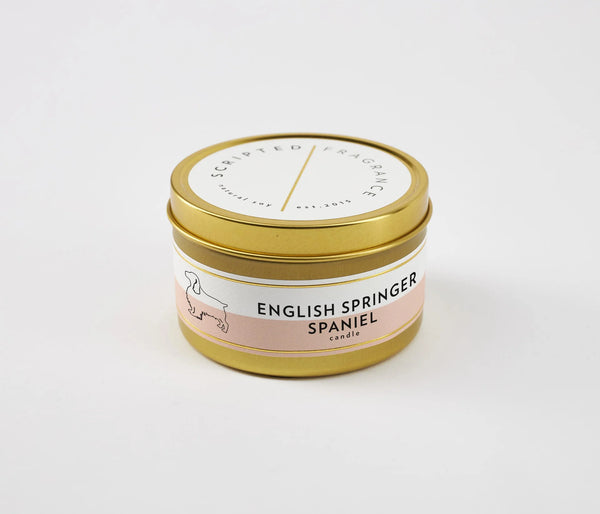 English Springer Spaniel Dog Candle, from Scripted Fragences