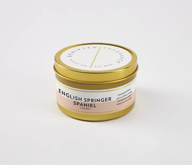English Springer Spaniel Dog Candle, from Scripted Fragences