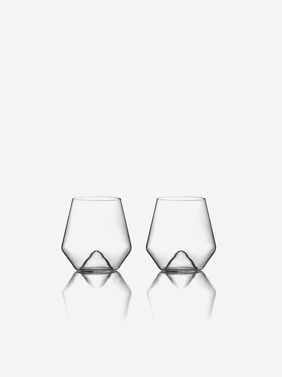 Set of 2 Monit Rosso Wine Glasses, from Sempli