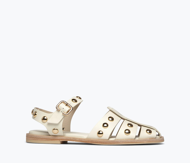 Sera Sandal in White Studs, from Freda Salvador