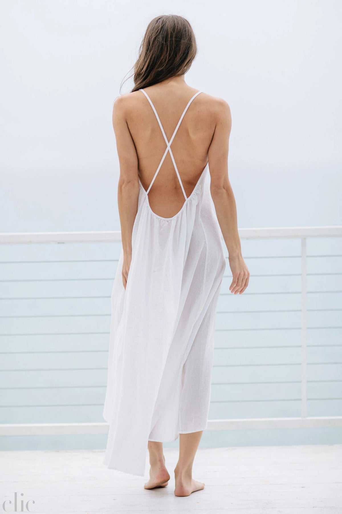 Seychelles Cross Back Maxi Dress in White, from 9 Seed