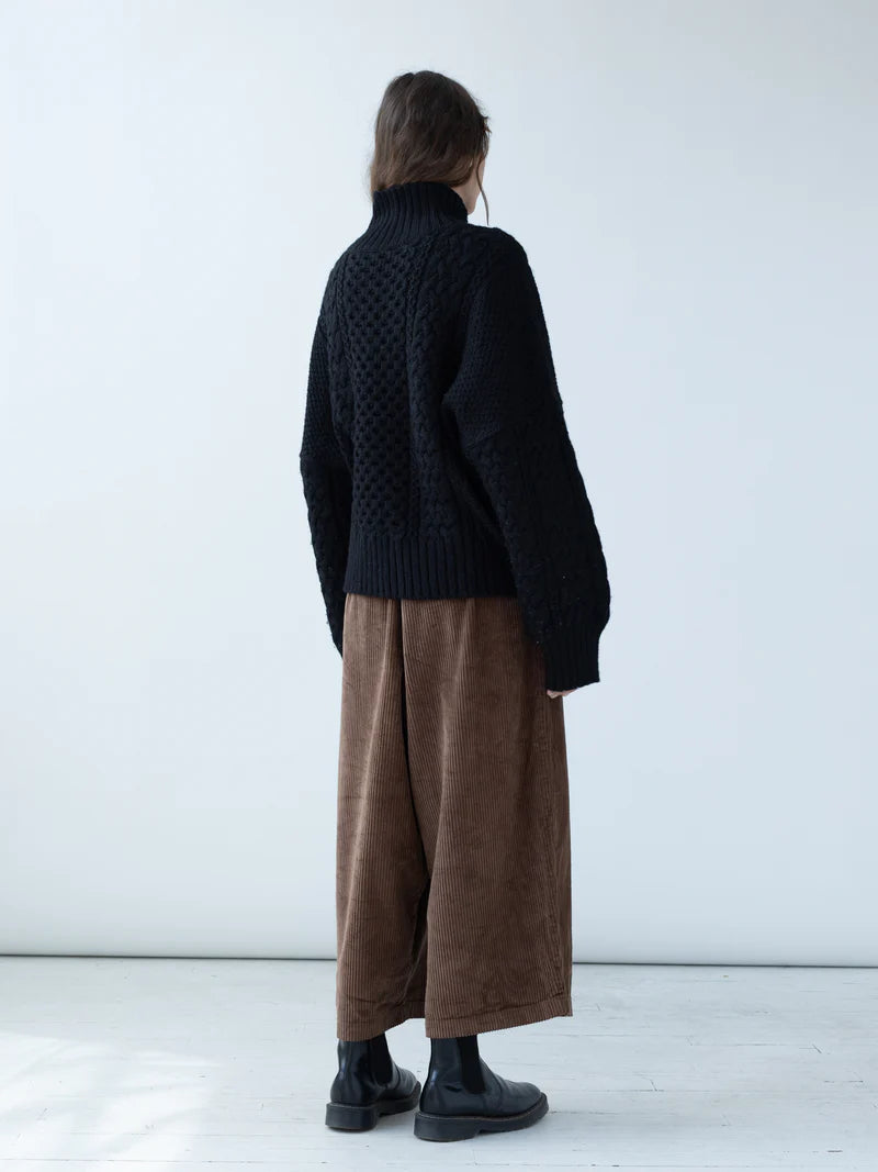 Balloon Corduroy Pants in Walnut, from Shaina Mote