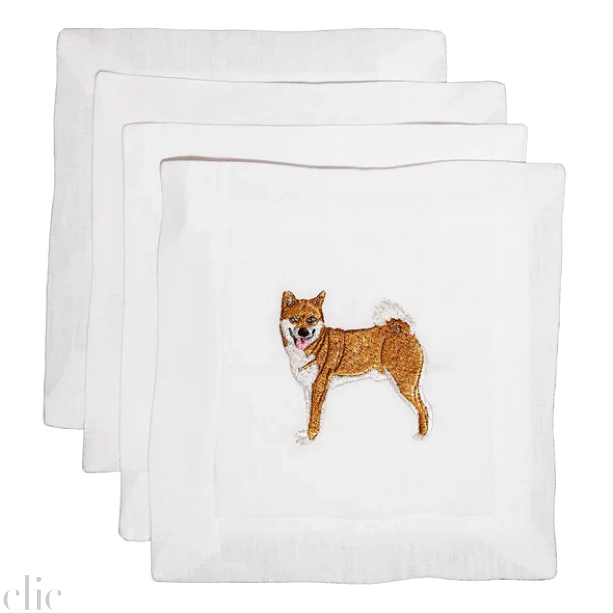 Shiba Inu Cocktail Napkin, from Lettermade