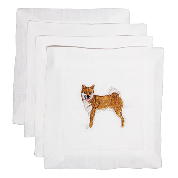 Shiba Inu Cocktail Napkin, from Lettermade