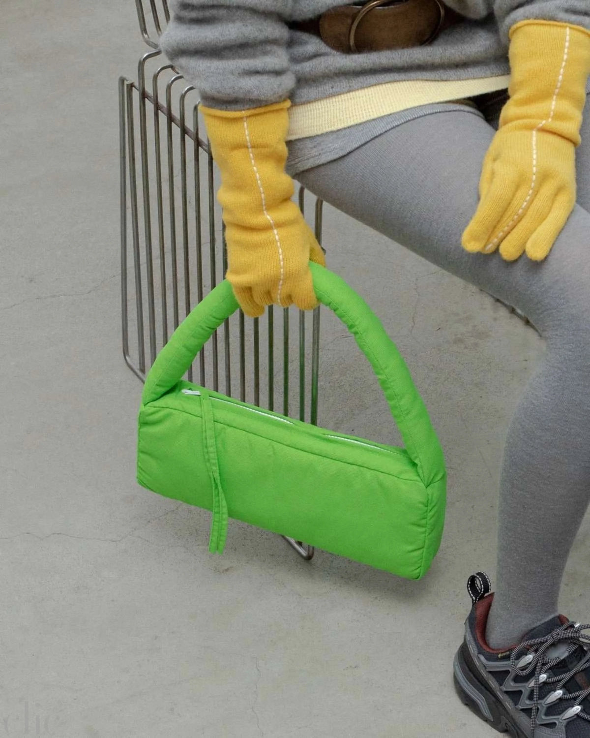 Short Stitch Gloves in Yellow, from Kokyo