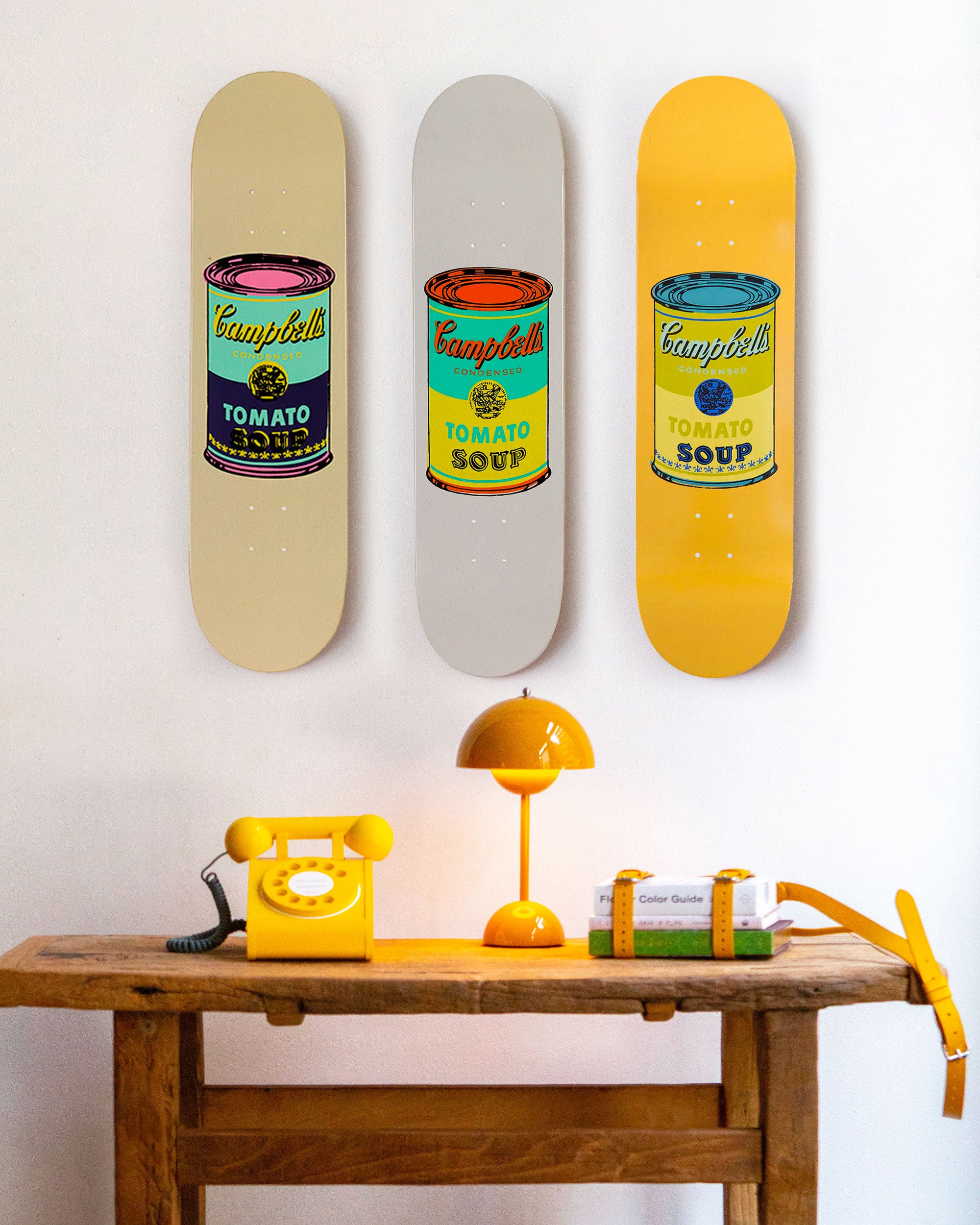 Andy Warhol Soup Skateboard from The Skateroom – Clic