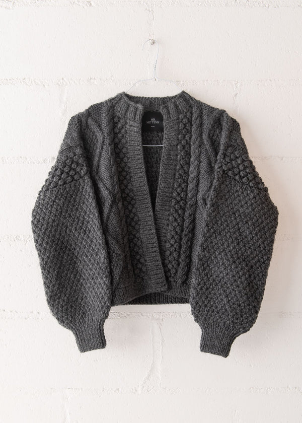 Kimmie Cardigan in Charcoal, from Mr. Mittens