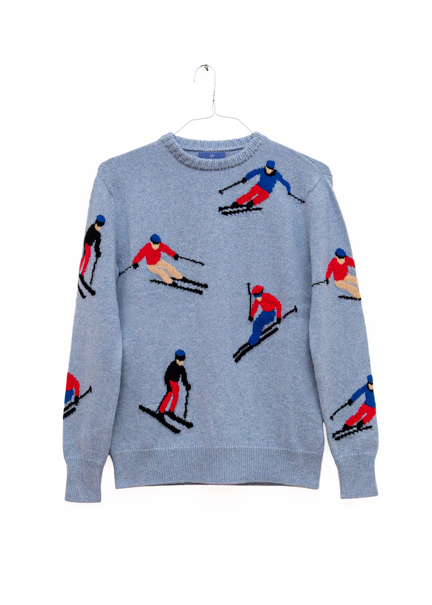 Ski Crew Sweater in Blue, from Harden