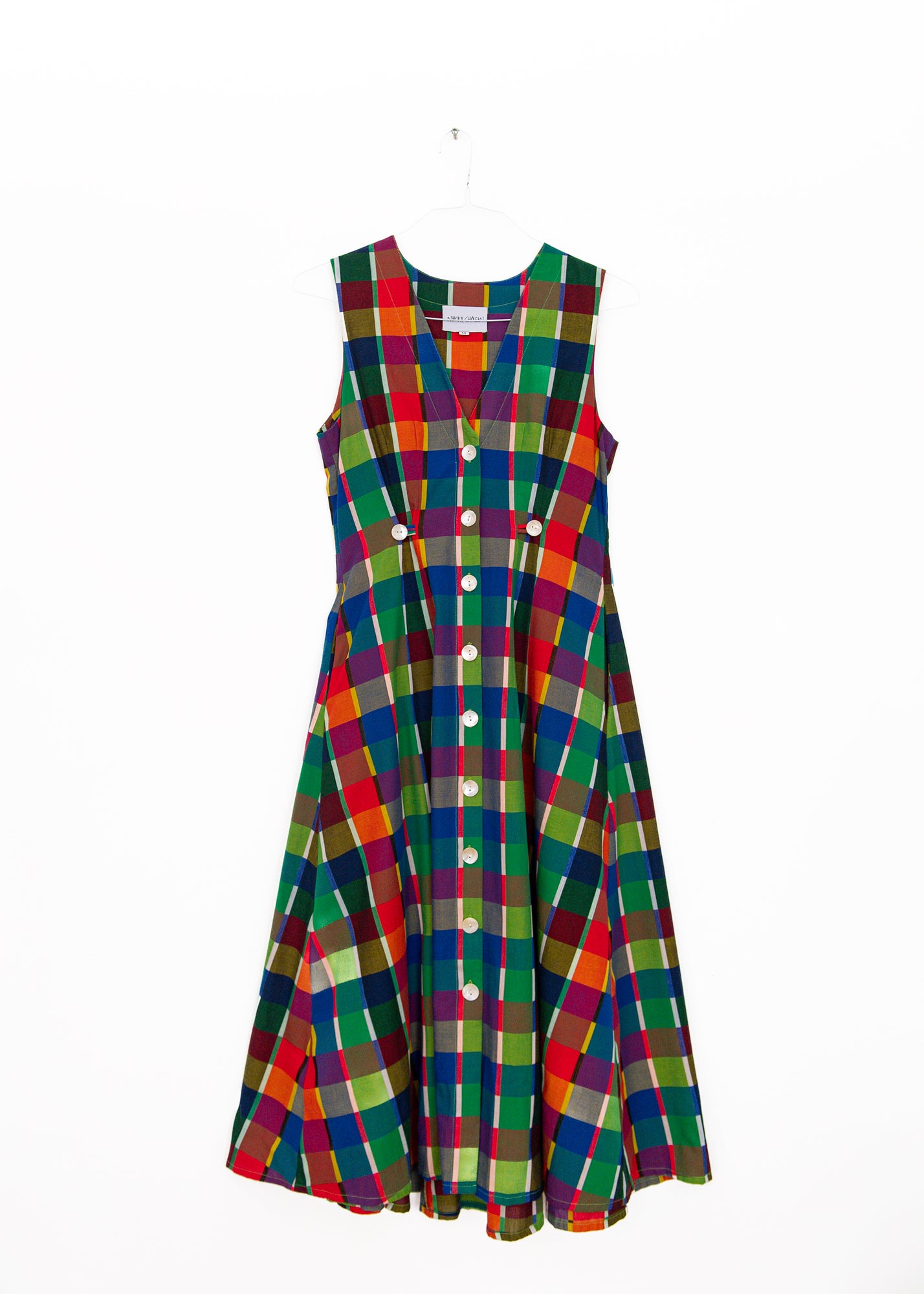 Sleeveless Baroness Dress in Rainbow, from Nikki Chasin