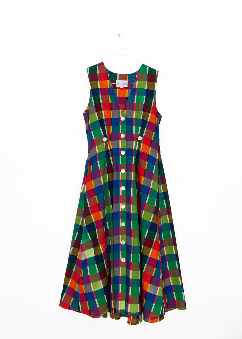Sleeveless Baroness Dress in Rainbow, from Nikki Chasin