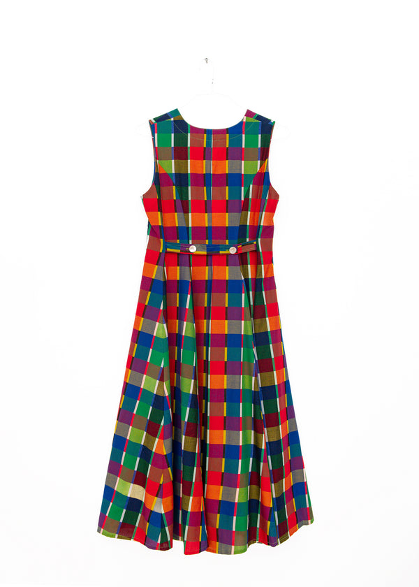 Sleeveless Baroness Dress in Rainbow, from Nikki Chasin