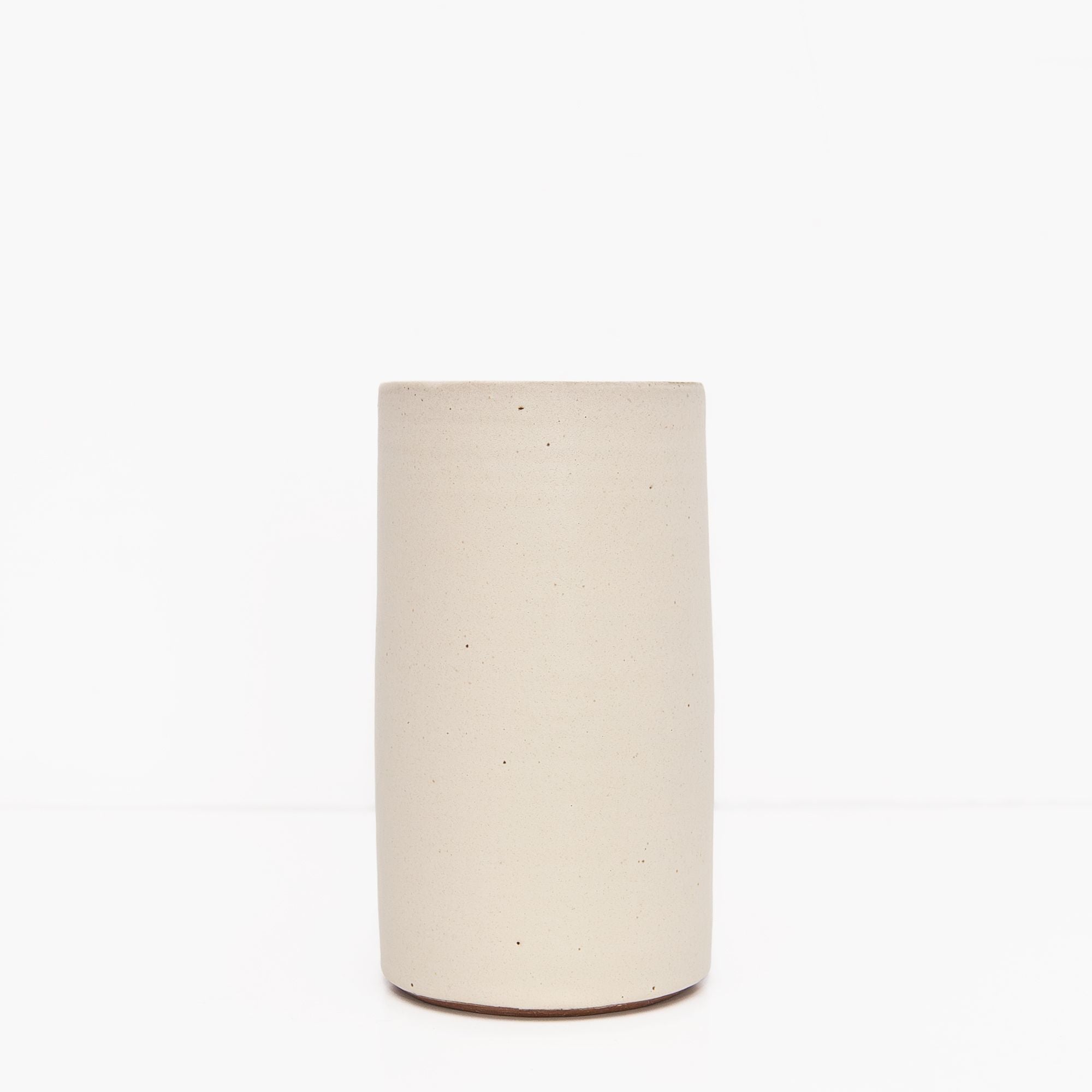 Small Tall Slim Cylinder in White, from Tracie Hervy