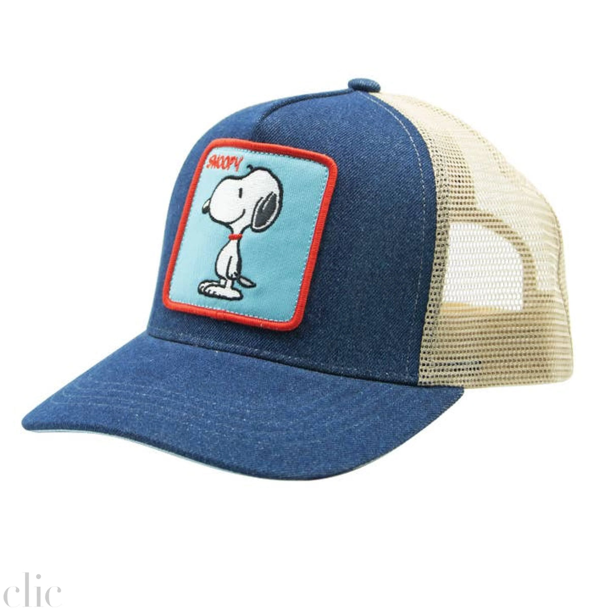 Snoopy Denim Trucker Hat, from Peter Grimm