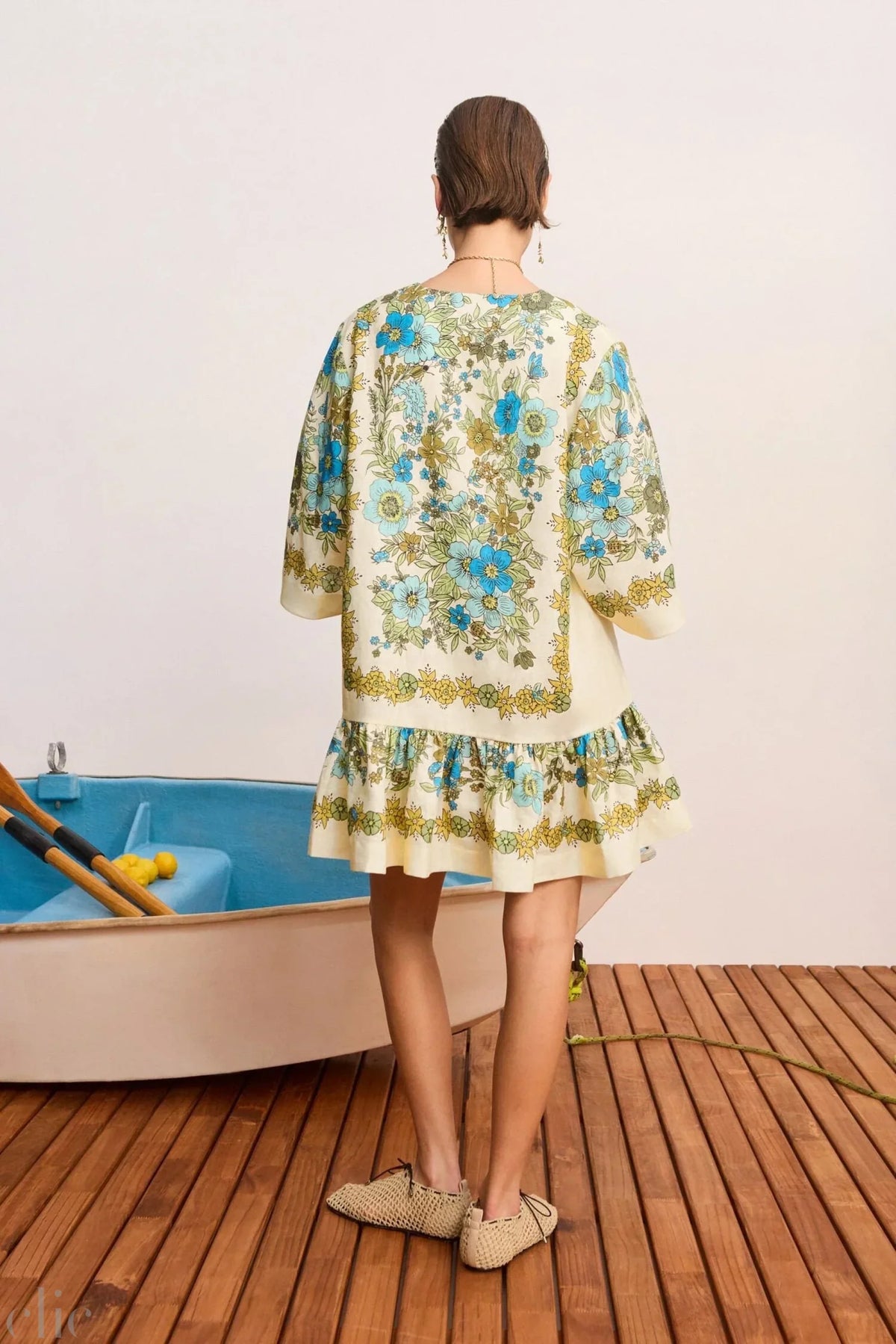 Sophia Linen Mini Dress, from Alemais