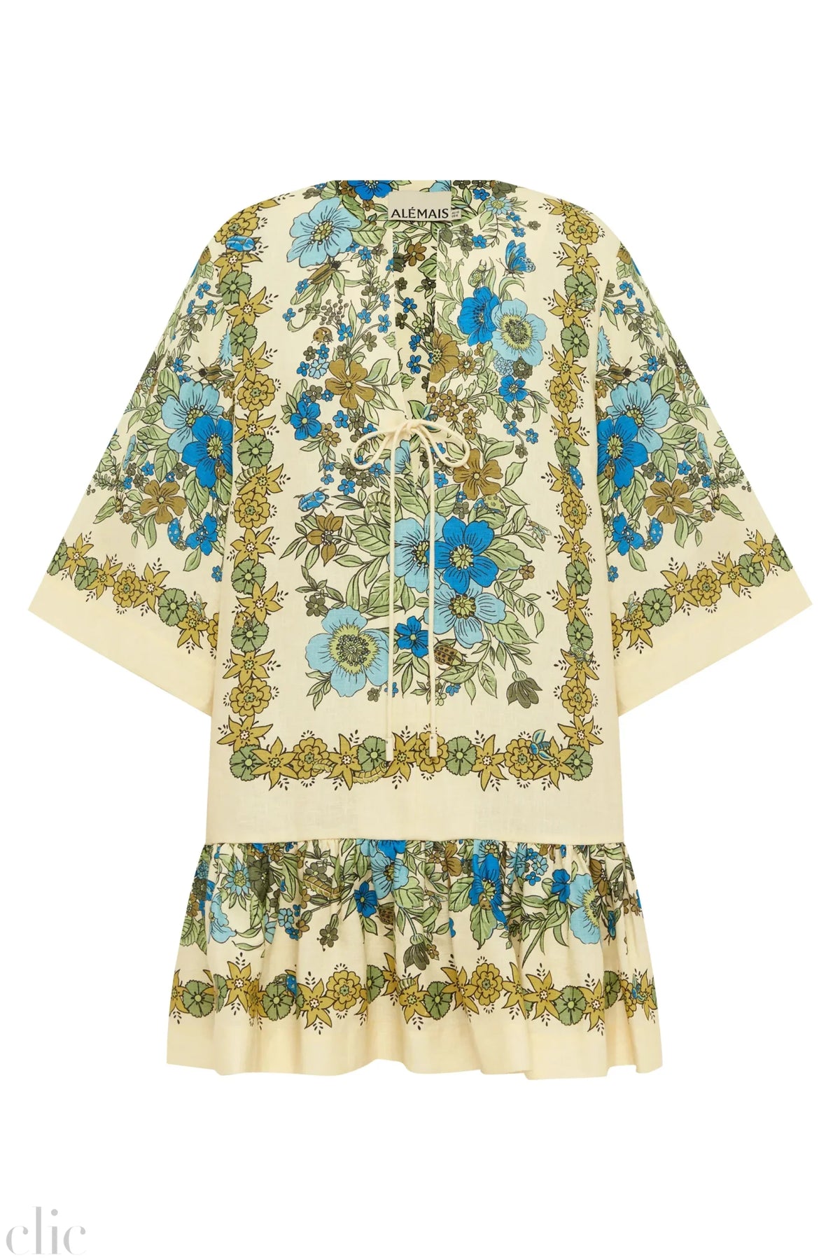 Sophia Linen Mini Dress, from Alemais