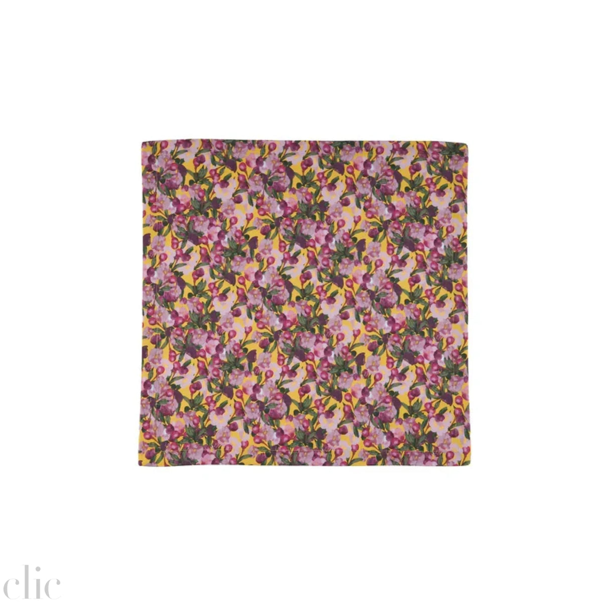 Set of Six Napkins in Romace is Dead Yellow, from Sophie Williamson Design