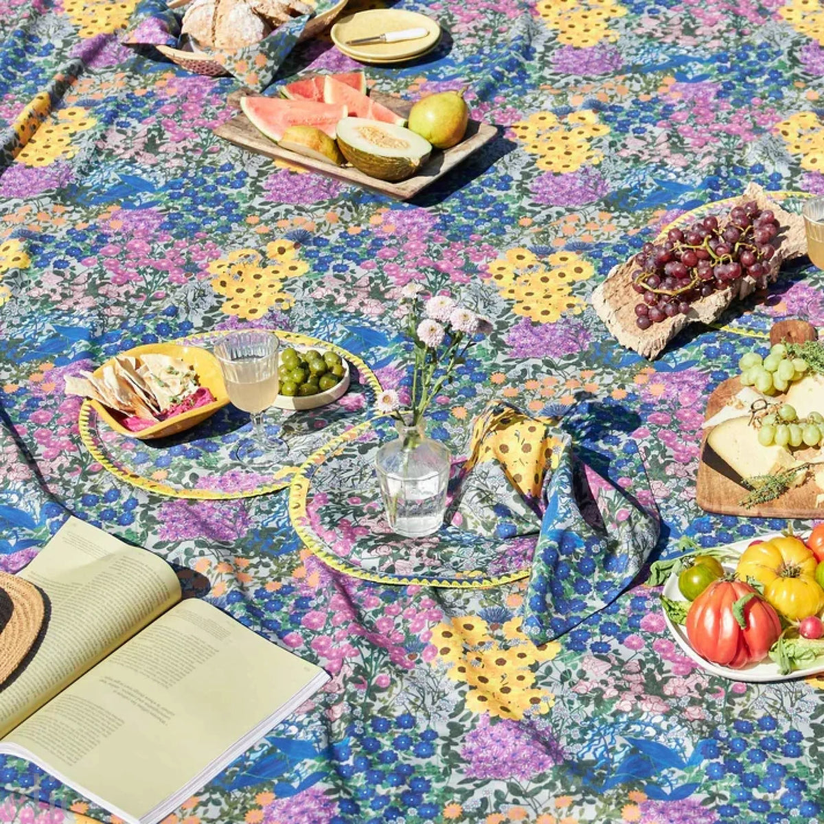 Set of six Napkins in Pre Fleuri, from Sophie Williamson Design