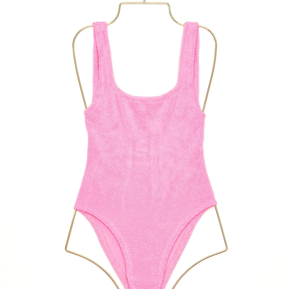 水着・ラッシュガード Hunza G Square Neck Swimsuit Free size Square Neck Swimsuit in Bubblegum, from Hunza G