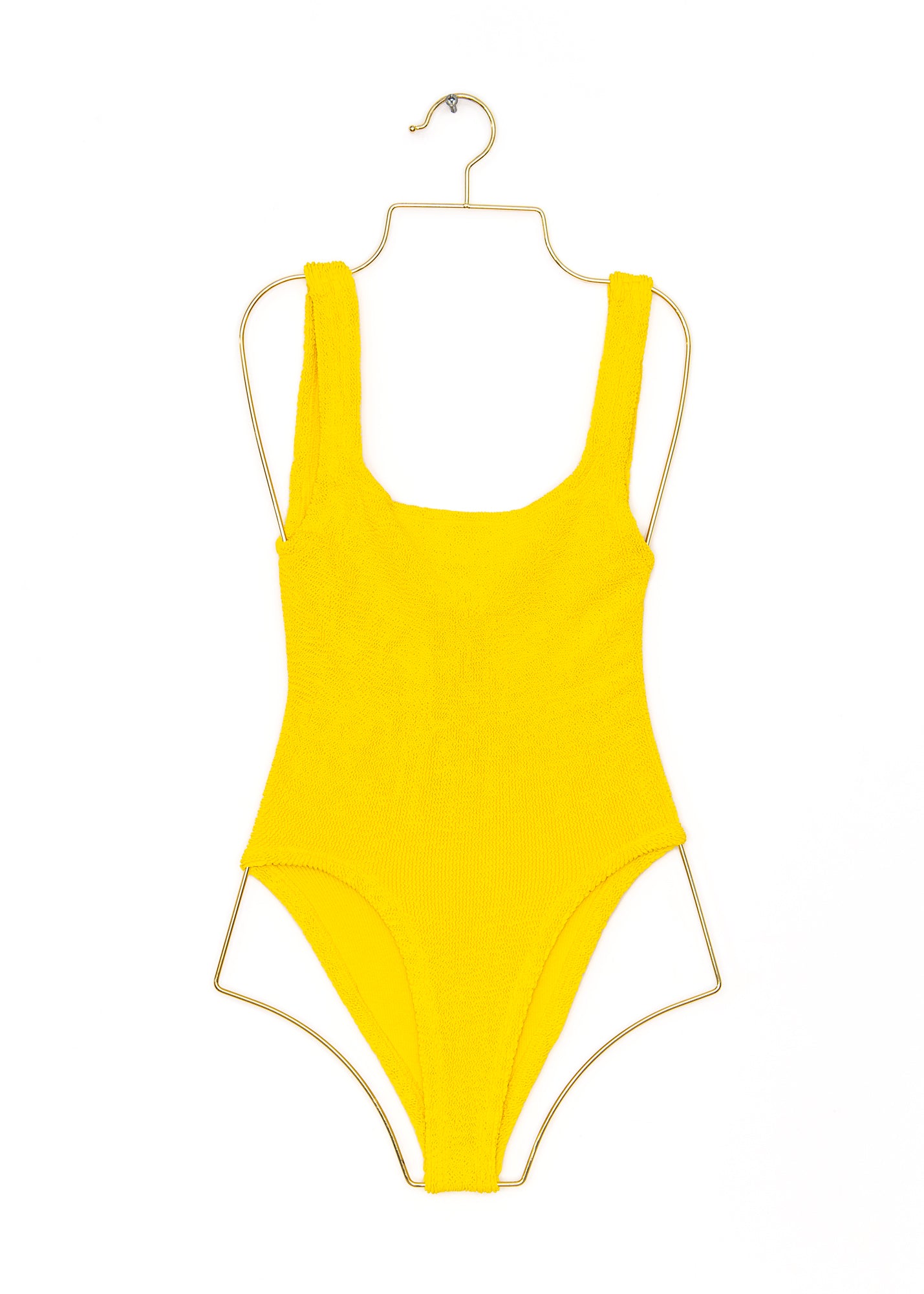Square Neck Swim in Sunflower, from Hunza G