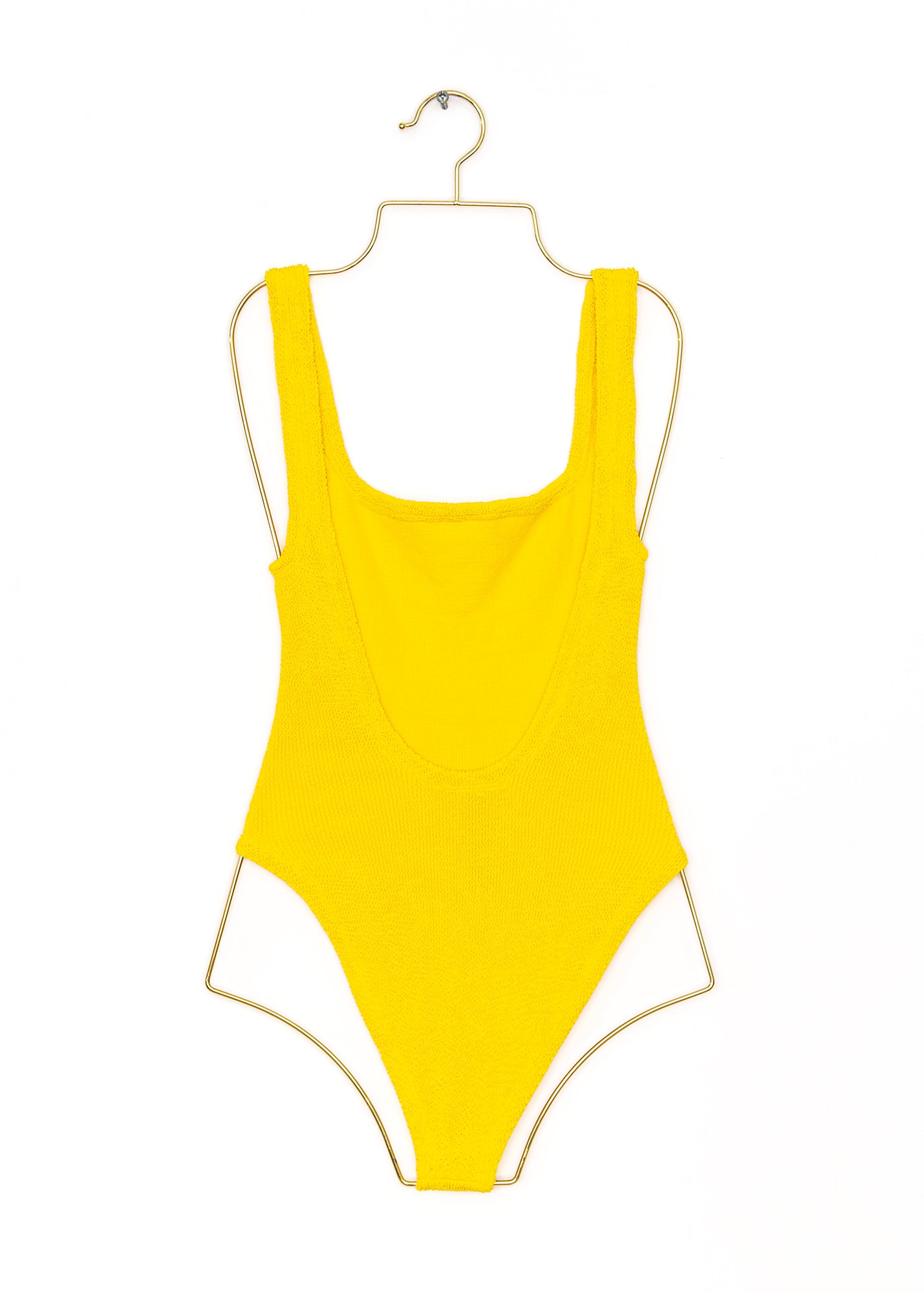 Square Neck Swim in Sunflower, from Hunza G