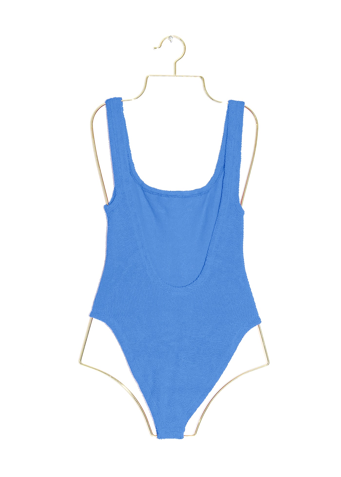 Square Neck One Piece in Cornflower, from Hunza G