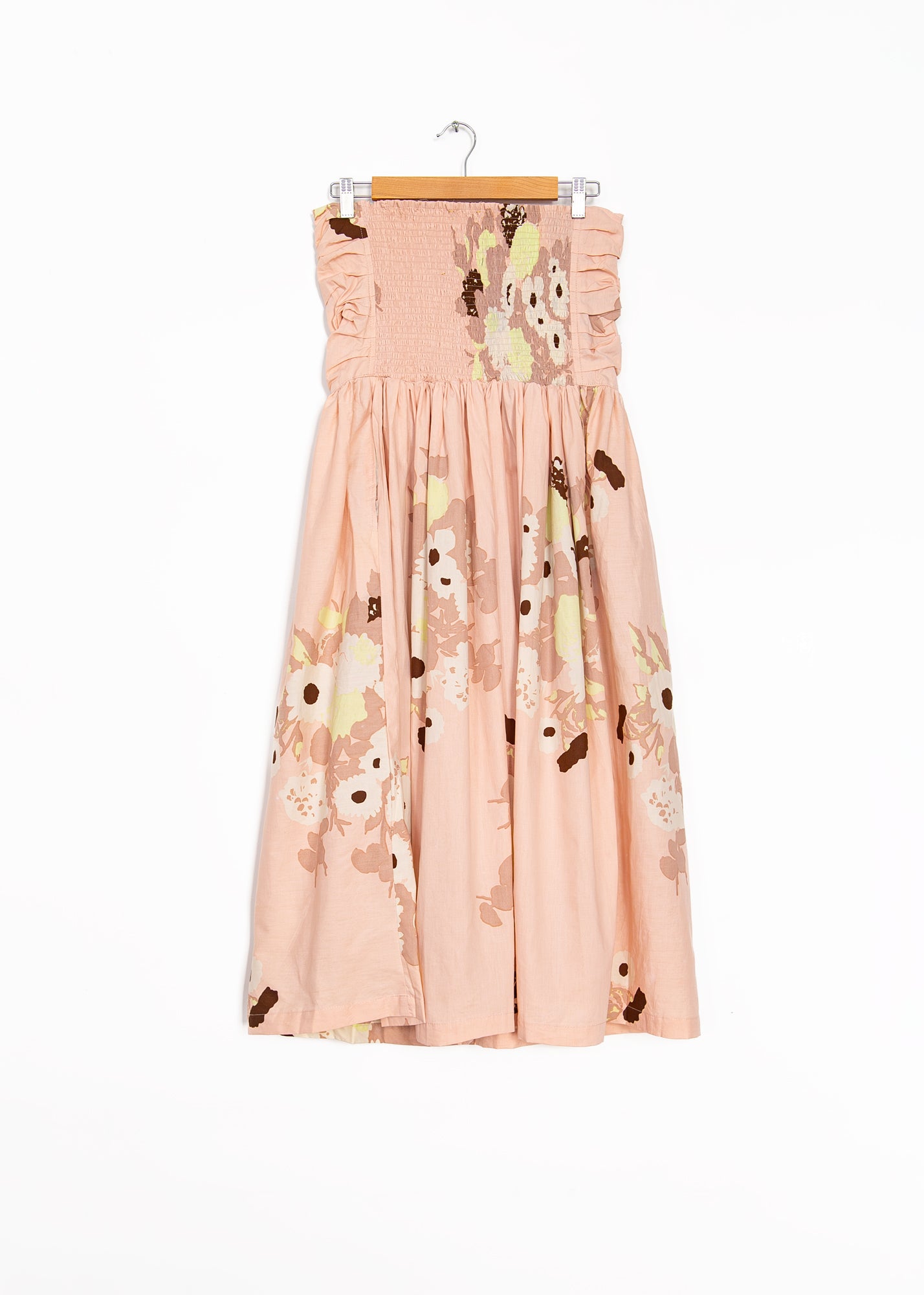 St Tropez Frock Dress with Big Flower in Porcelain Base, from Yvonne S