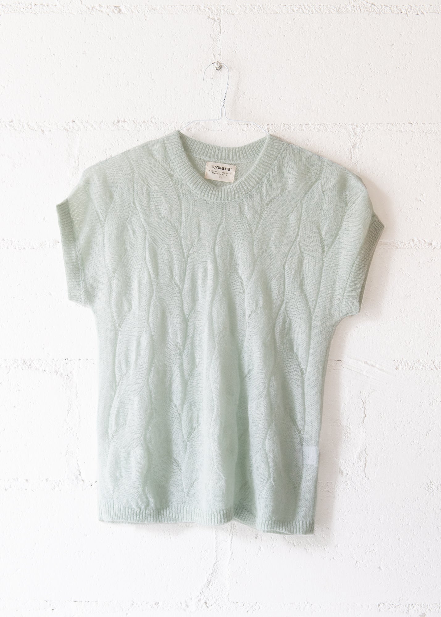 Stephanie Knit Top in Mint, from Aymara