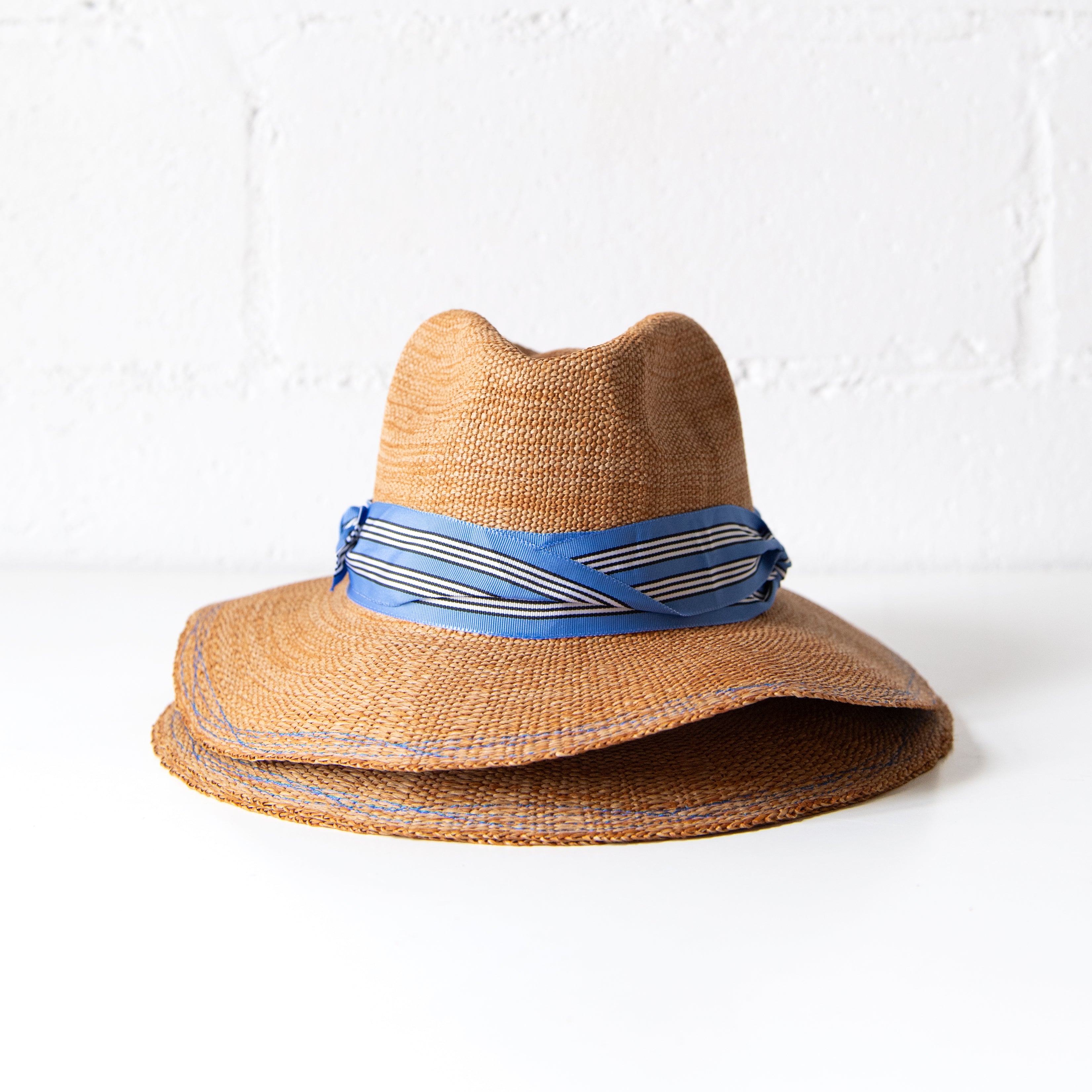 Re-Stripe Rise n Shine Hat in Regatta, from Lola Hats