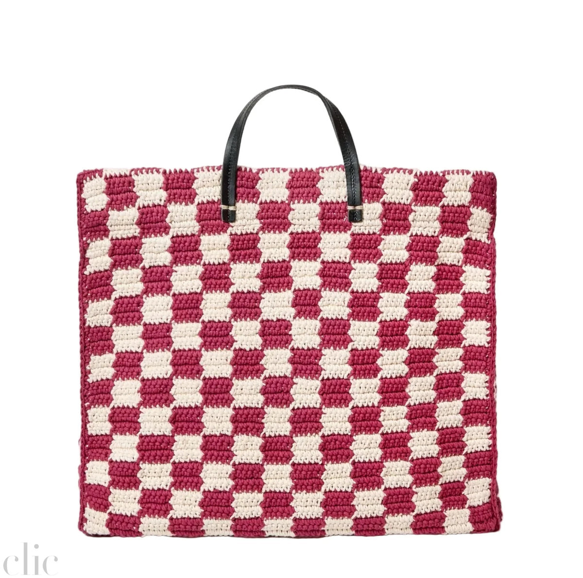Summer Simple Tote in Plum & Cream, from Clare V