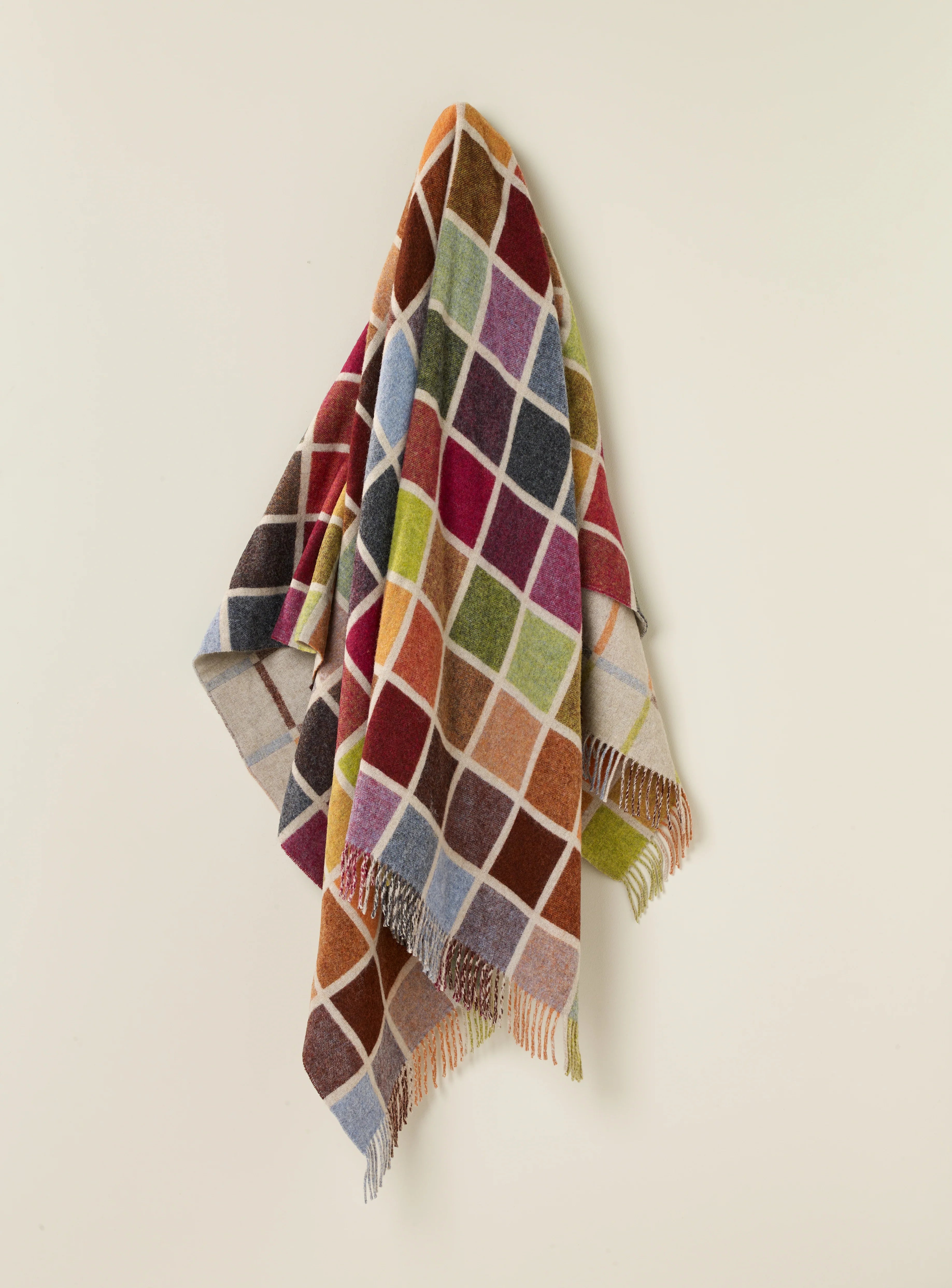 Multiblock Geometric Merino Lambswool Throw, from Bronte Moon