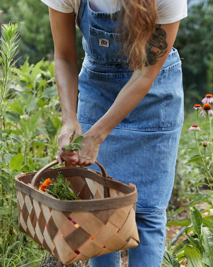 Classic Denim Light Vintage Apron, from Mi Cocina