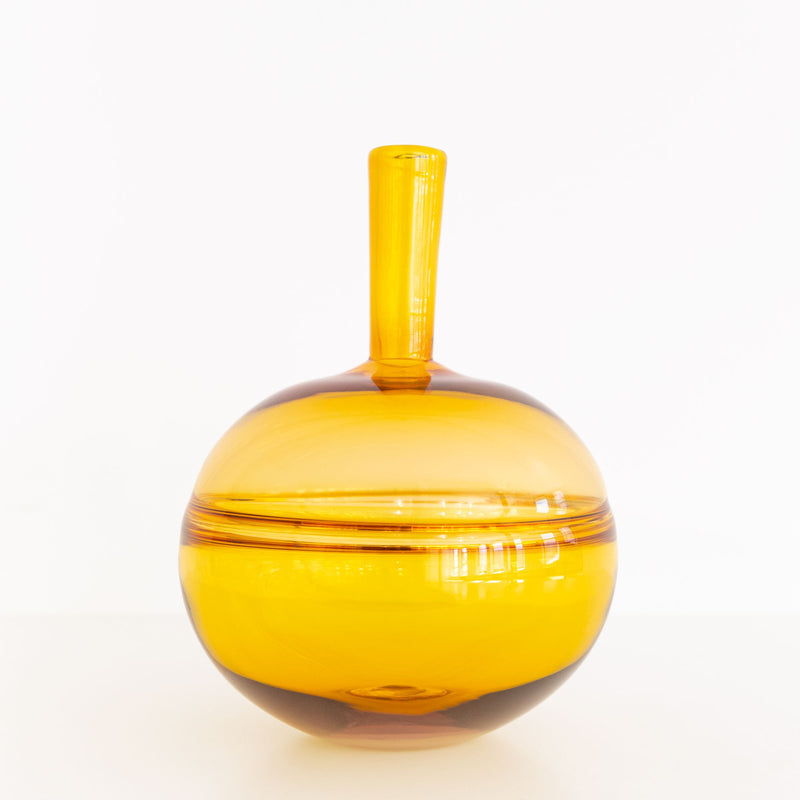 Large Sphere Reflection Bottle in Lemon, from Gary Bodker