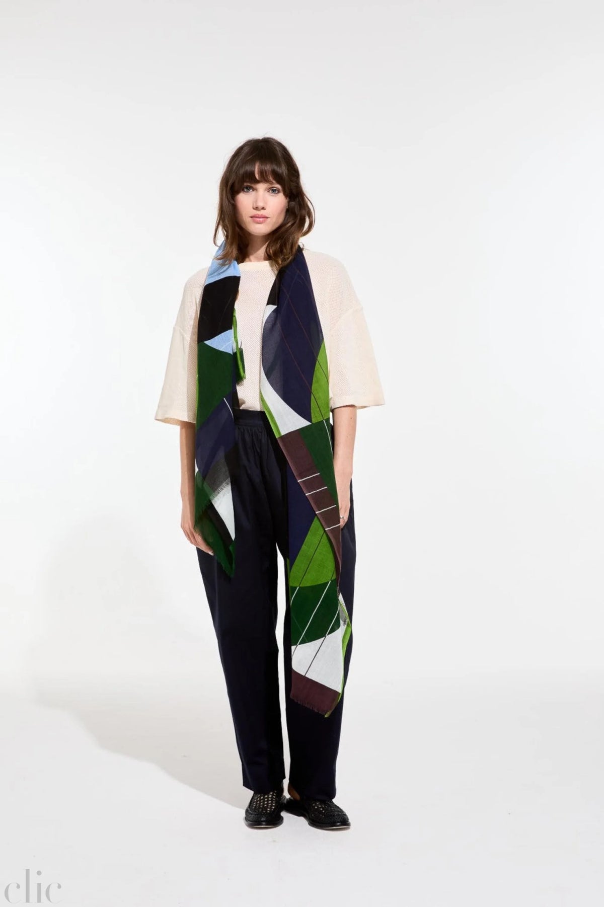 Forma Scarf in Teal, from Mapoesie