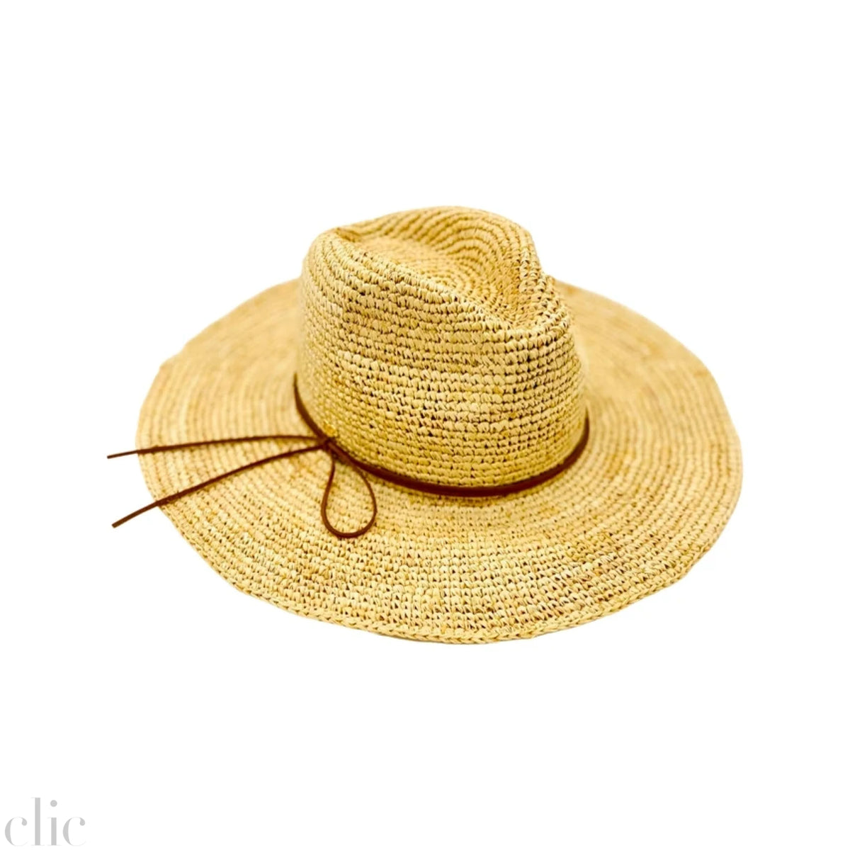The Sonora Fedora Raffia Hat in Natural, from Chloe Alexis