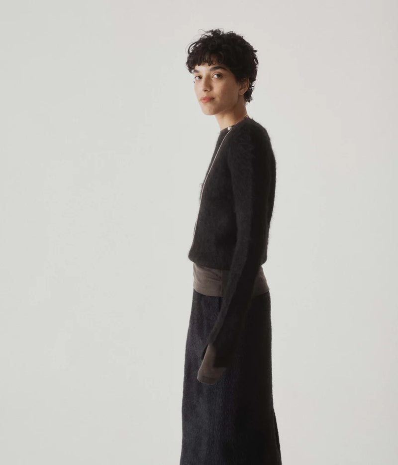 Cropped Sweater in Black, from Sayaka Davis