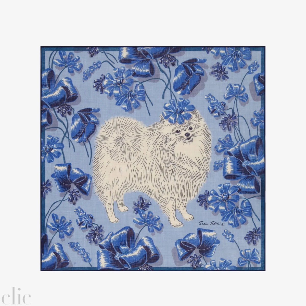 Toutou Scarf in Blue, from Inoui Editions