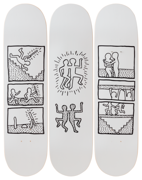 Keith Haring Untitled 1981 Skateboard from The Skateroom