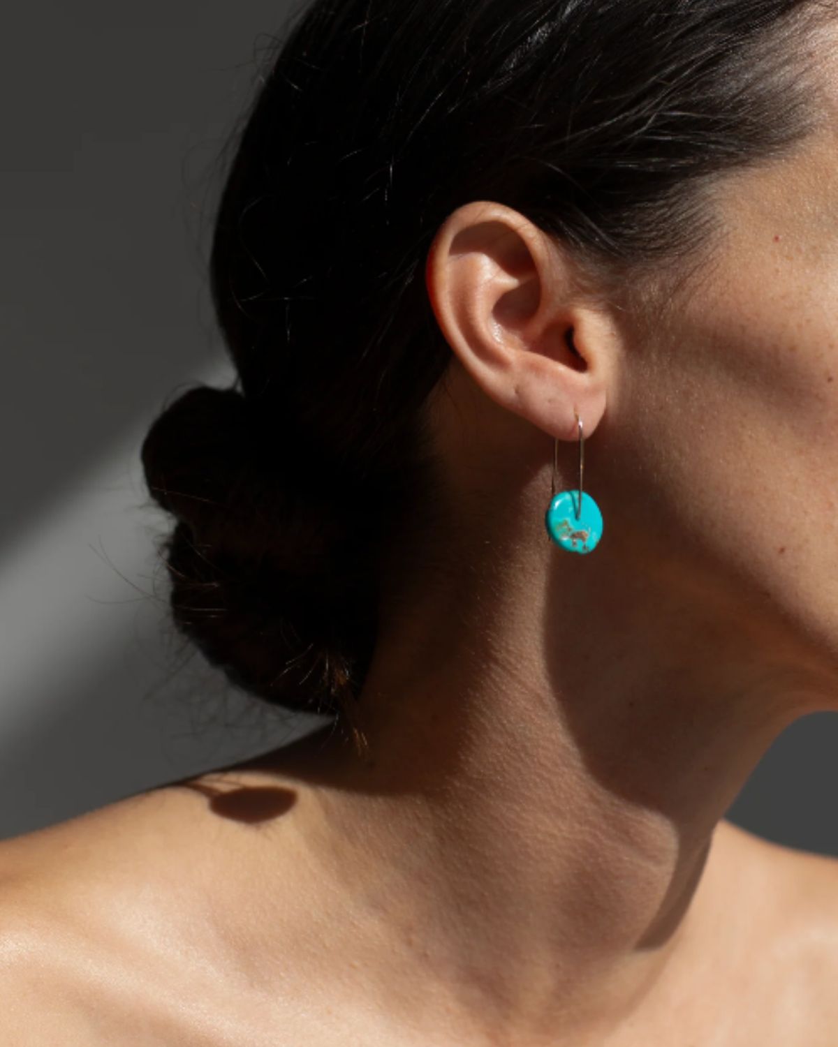Turquoise Disk Earrings, from Mary Macgill