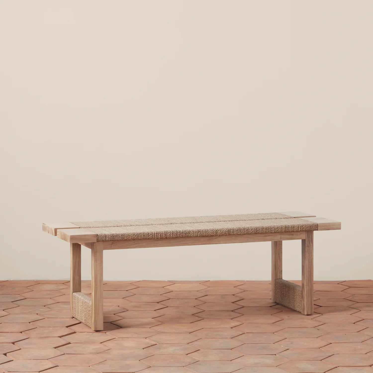 Texture Bench in Natural, from Woven Shop