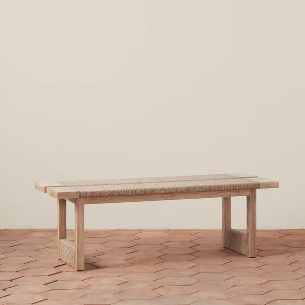 Texture Bench in Natural, from Woven Shop