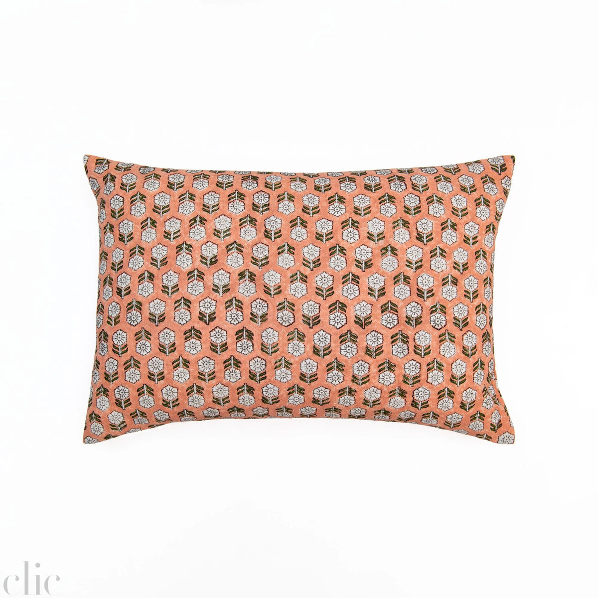 Tulsi Pillow in coral