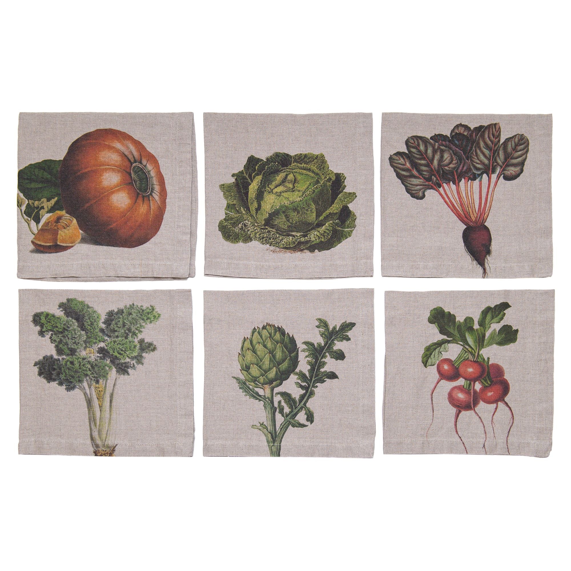 Vegetables Napkins, from Linoroom