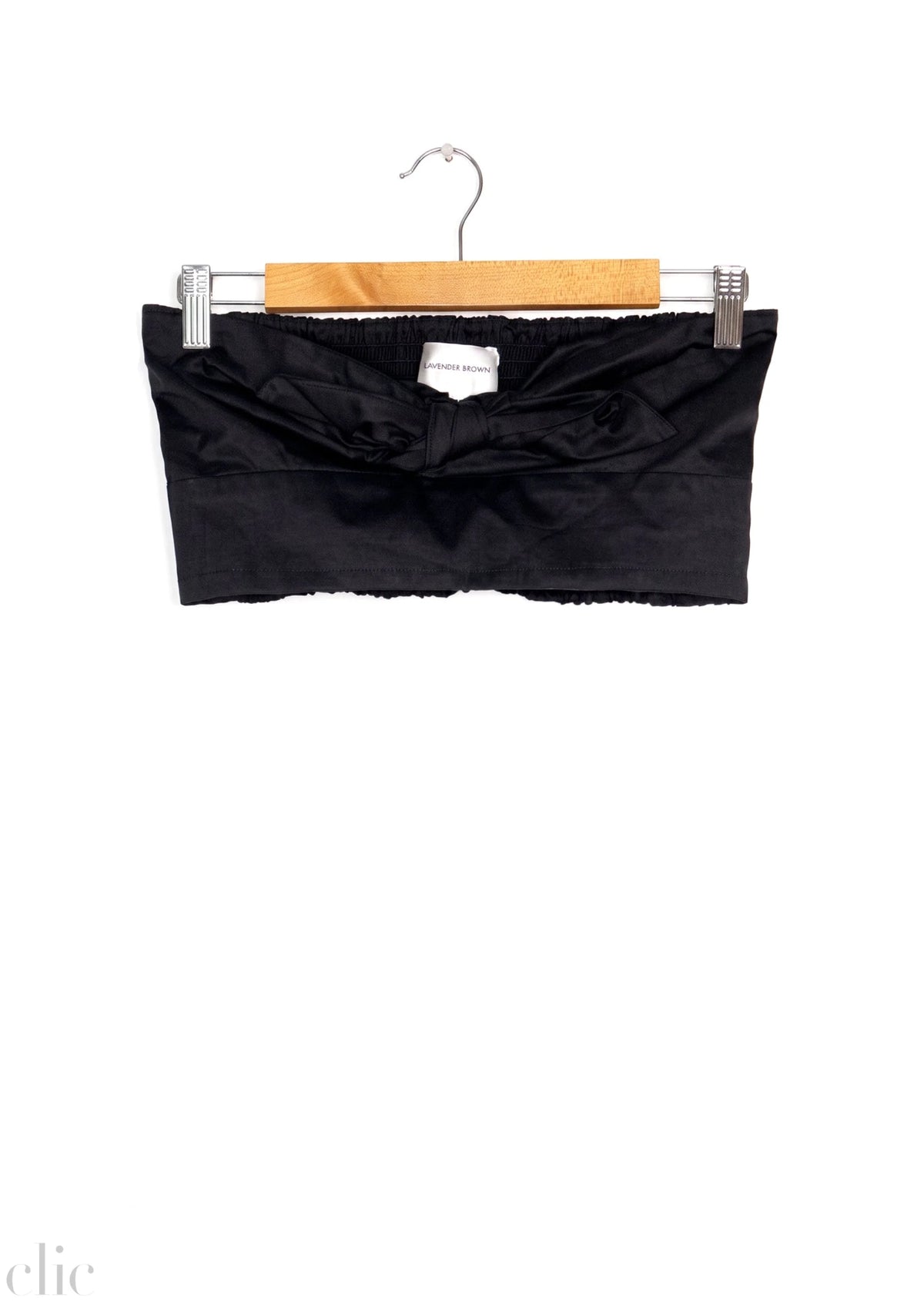 Tessa Crop Top in Black, from Lavender Brown