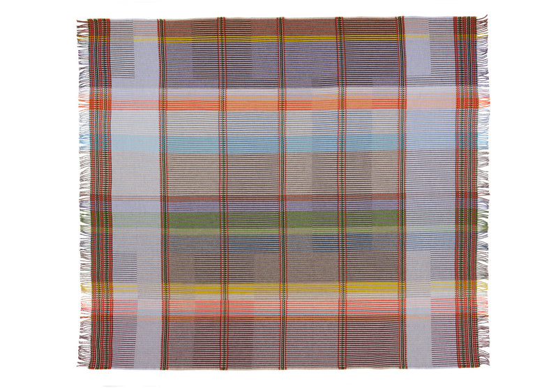 Wollstonecraft Pinstripe Throw in Pale, from Wallace Sewell