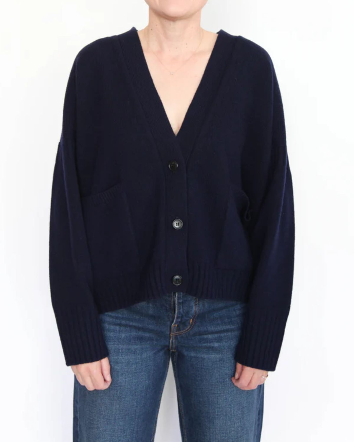 Jane Knitted Top in Navy, from Nicholson & Nicholson