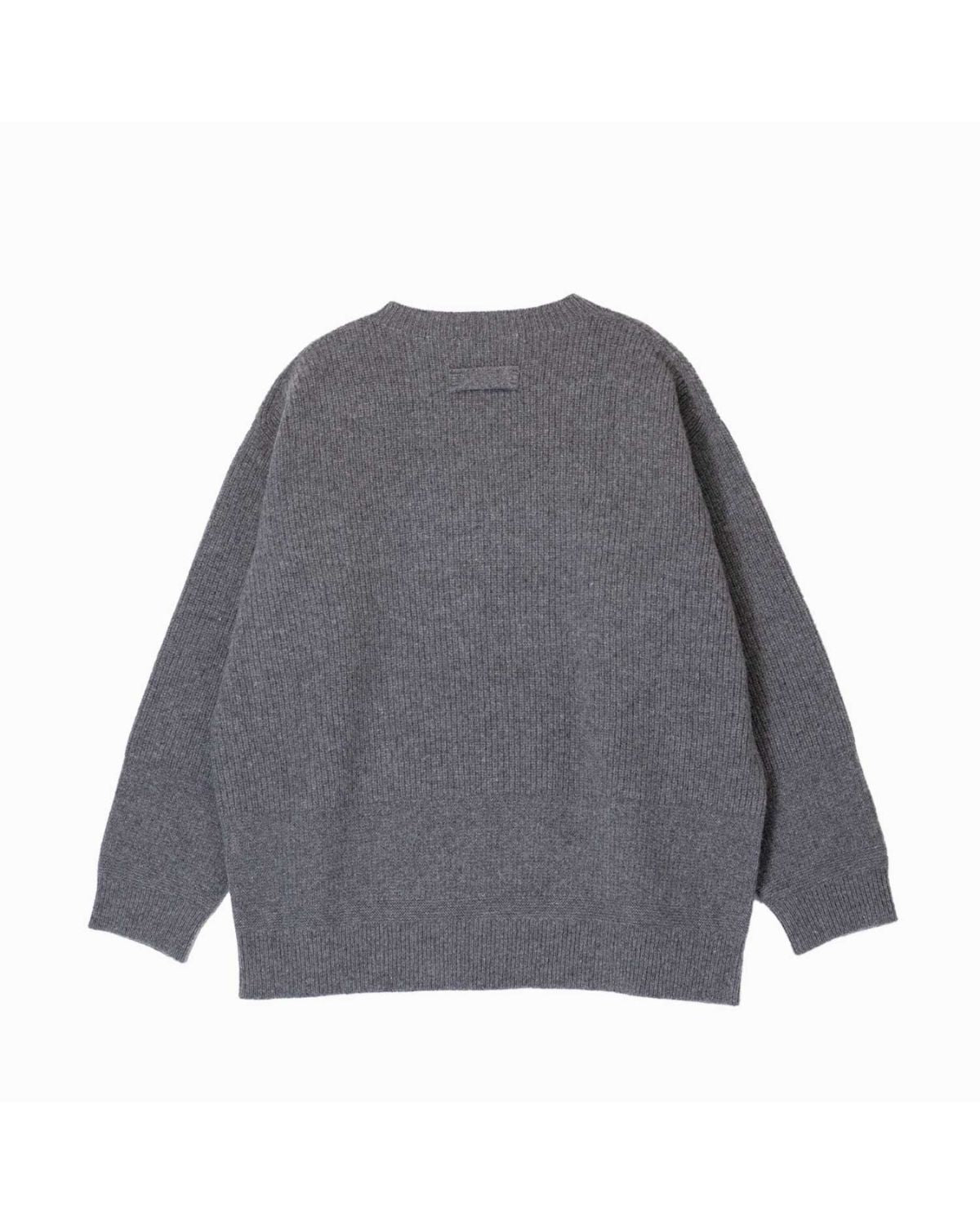Wavy Knitted Top in Grey, from Nicholson & Nicholson