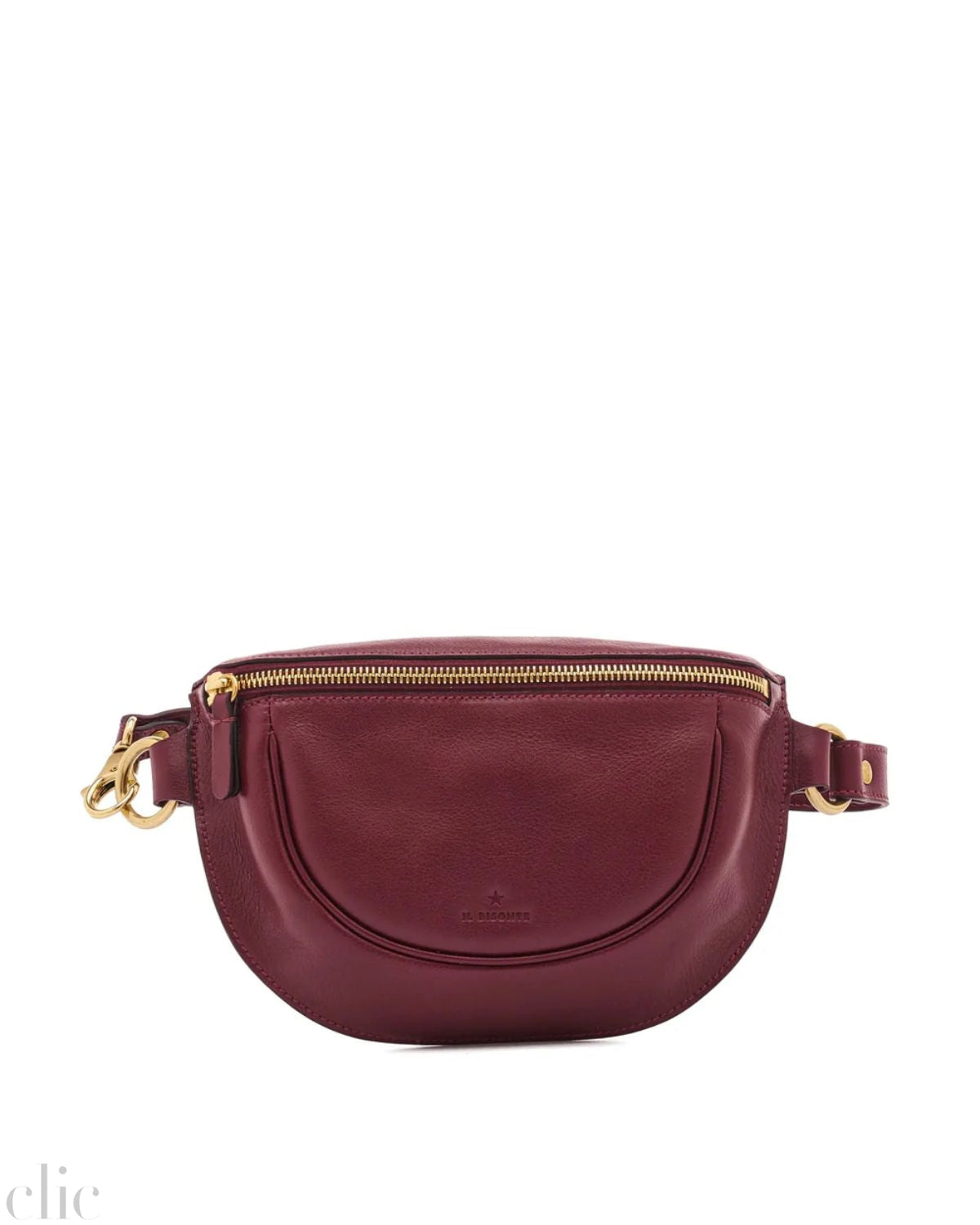 Oliveta Belt Bag in Black Cherry, from Il Bisonte