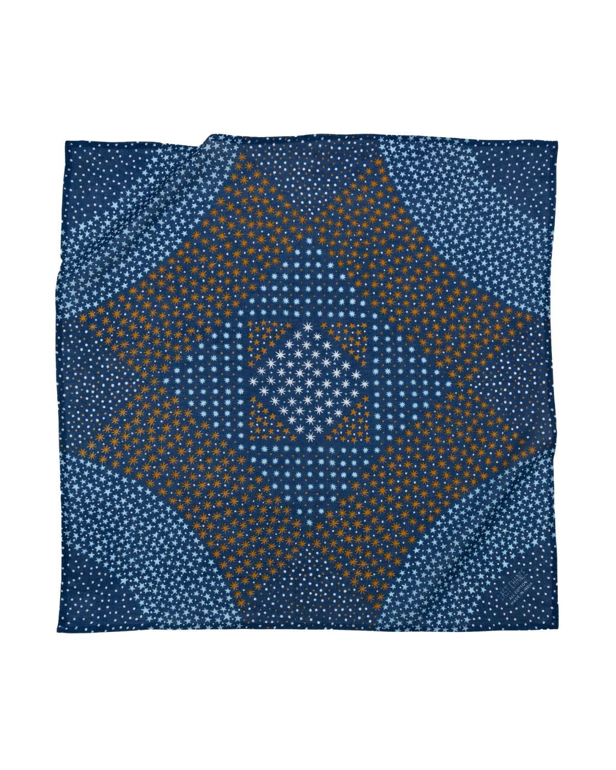 Cotton Starry Bandana in Navy, from Last Chance Textiles