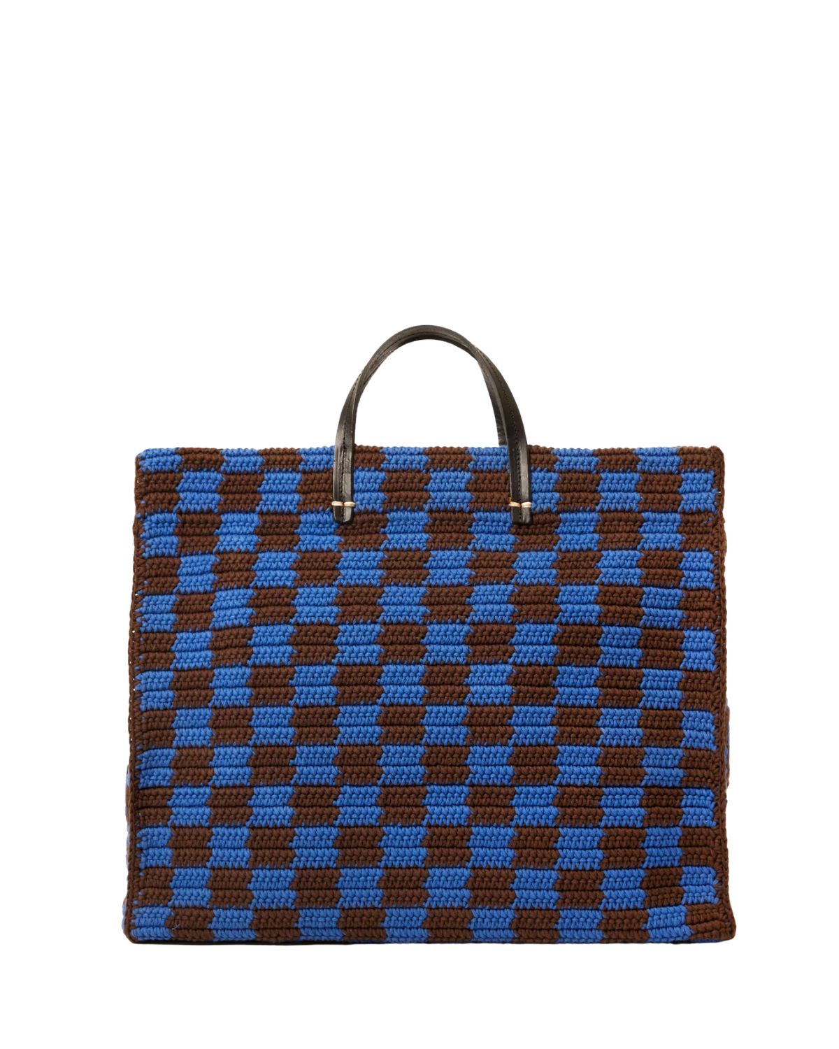 Summer Simple Tote in Blue & Chocolate, from Clare V