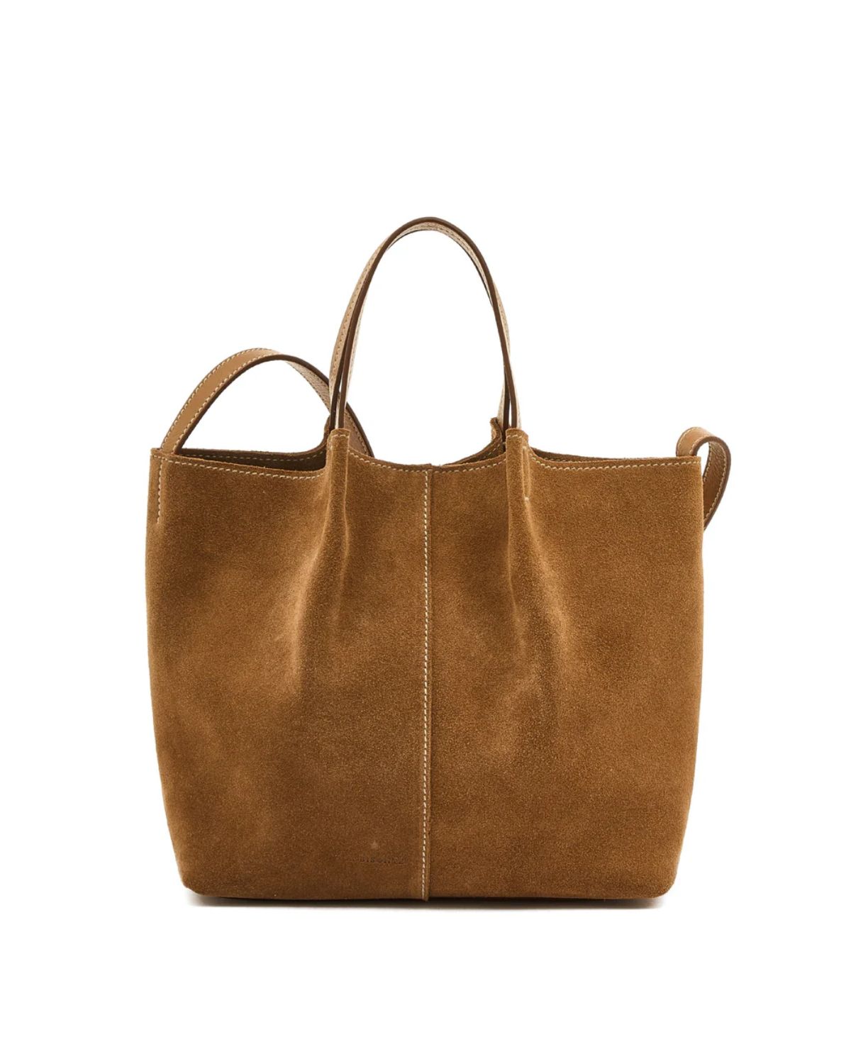 Crossbody Nina Suede Bag in Gianduia, from Il Bisonte